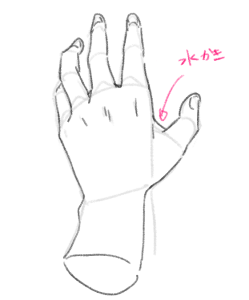 掴もうとする手: 清書2