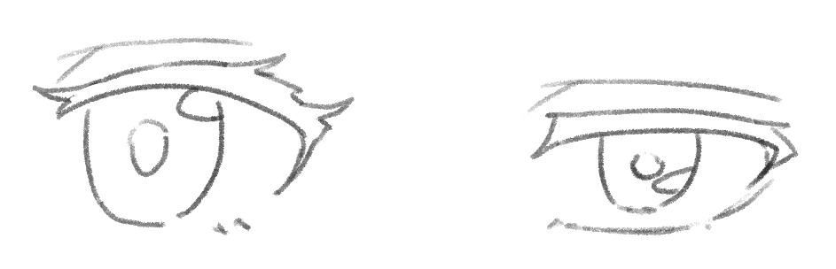 ハイライトと瞳孔